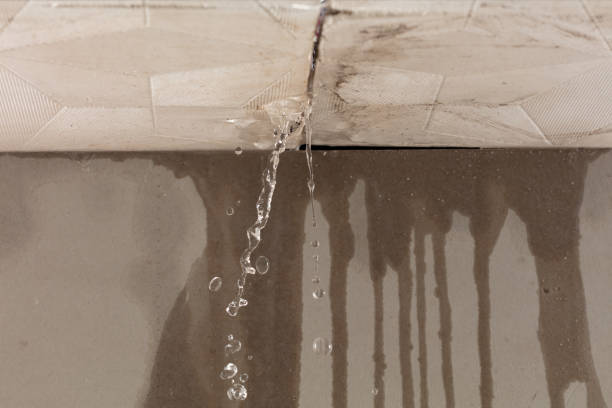 Professional Burst Pipe Cleanup technician working in Pierce, TX
